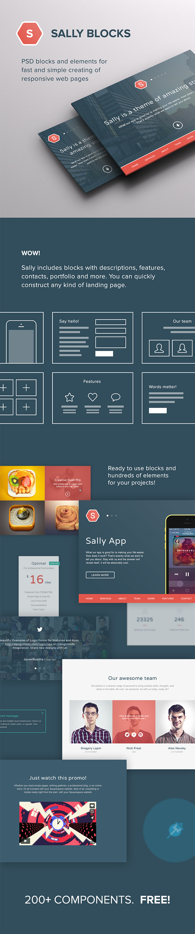Sally Blocks UI kit