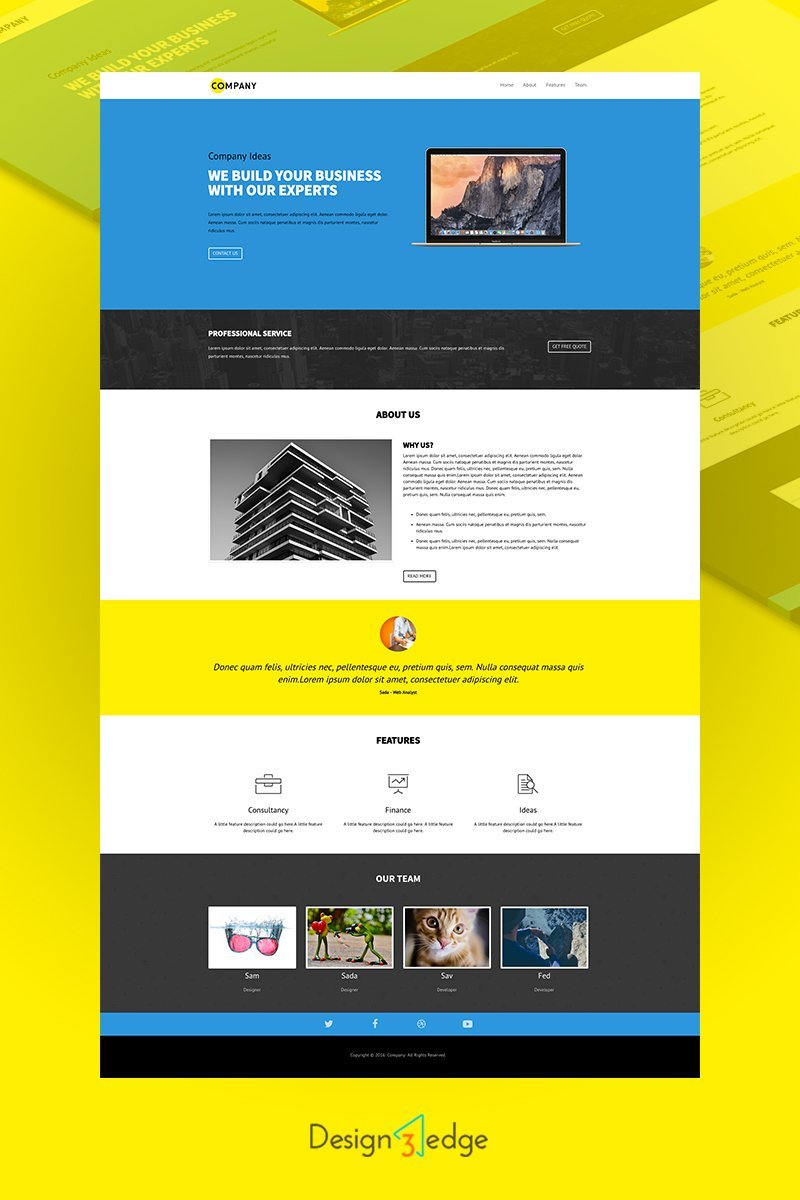 Agency Single Page Template
