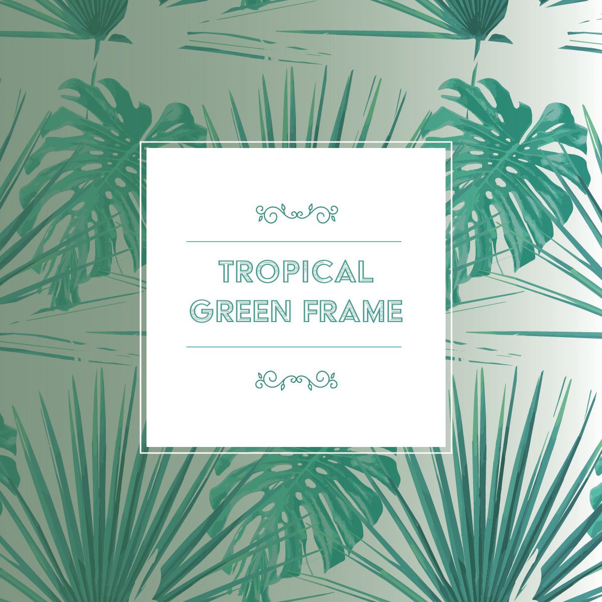 Tropical Green Photo Frame