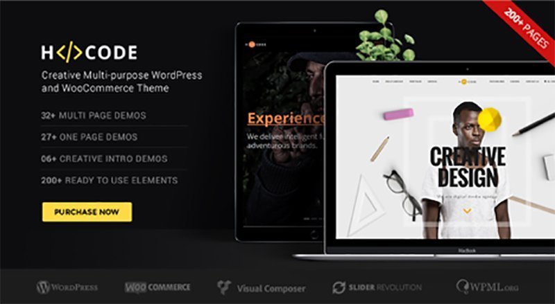 H-Code - A multi-purpose WordPress theme suitable for any type of website